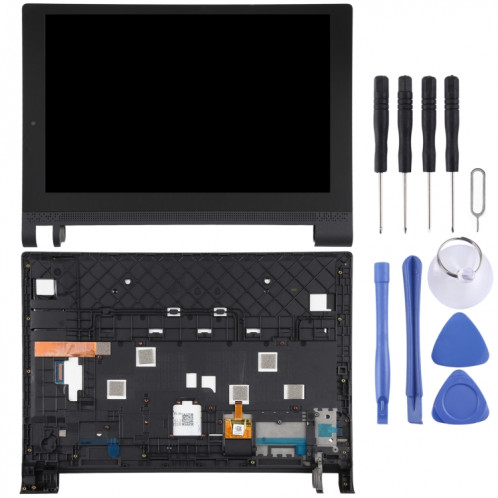 Écran LCD OEM pour Lenovo Yoga Tab 3 (10 pouces) YT3-X50, YT3-X50F, YT3-X50M Assemblage complet du numériseur avec cadre (Noir) SH63BL183-06
