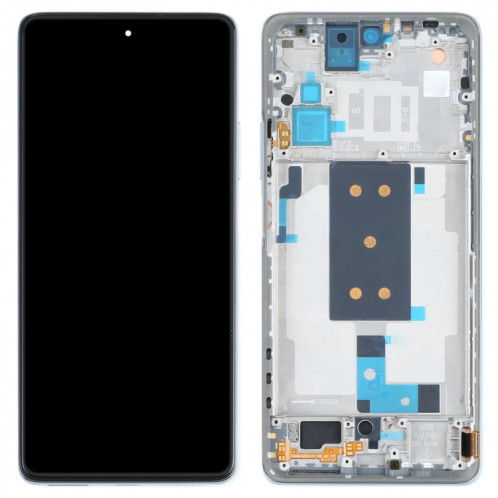 Matériau OLED Écran LCD d'origine et numériseur Assemblage complet avec cadre pour Xiaomi MI 11T / 11T Pro (argent) SH567S995-07