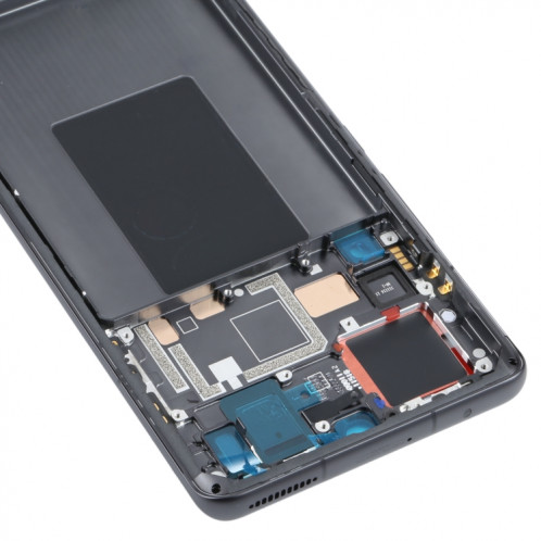 Plaque de lunette de cadre LCD à boîtier avant d'origine pour Xiaomi 12 Pro (noir) SH4593554-07