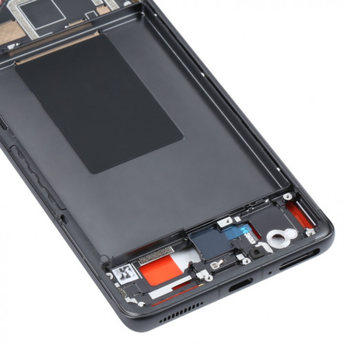 Plaque de lunette de cadre LCD à boîtier avant d'origine pour Xiaomi 12 Pro (noir) SH4593554-07