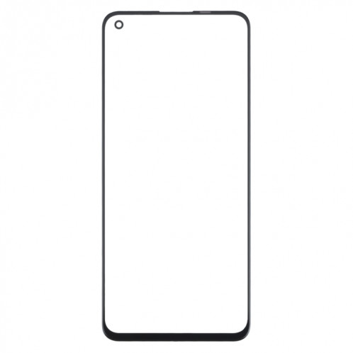 Pour OnePlus Nord 2 5G DN2101 DN2103 Lentille en verre extérieure de l'écran avant (noir) SH605B119-07