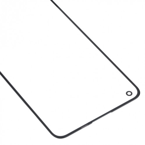 Pour OnePlus Nord 2 5G DN2101 DN2103 Lentille en verre extérieure de l'écran avant (noir) SH605B119-07