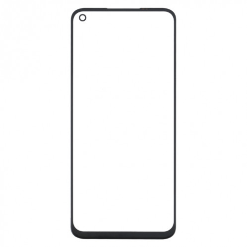 Pour OnePlus Nord N200 5G DE2118 Lentille en verre extérieure de l'écran avant (noir) SH607B767-07