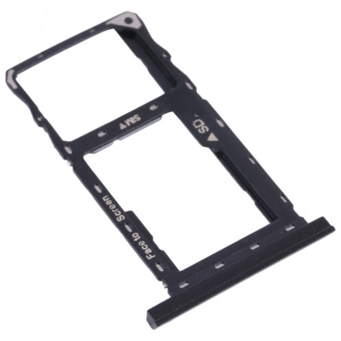 Plateau de carte SIM + plateau de carte Micro SD pour l'onglet Lenovo M10 FHD REM TB-X605LC X605 (Noir) SH651B28-04