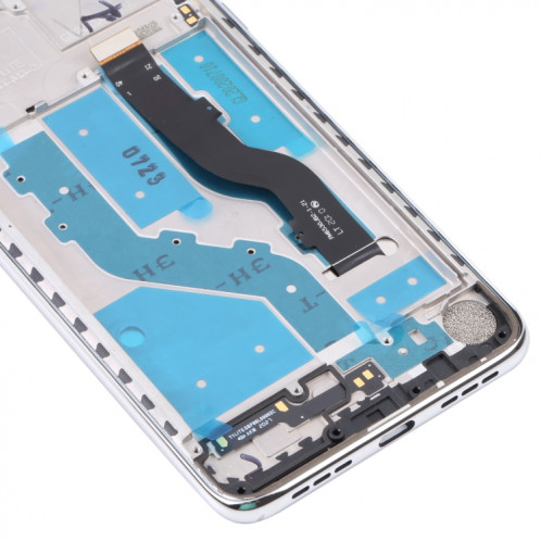 Écran LCD TFT pour TCL 10L / 10 Lite T770H Assemblage complet du numériseur avec cadre (Argent) SH665S1087-05