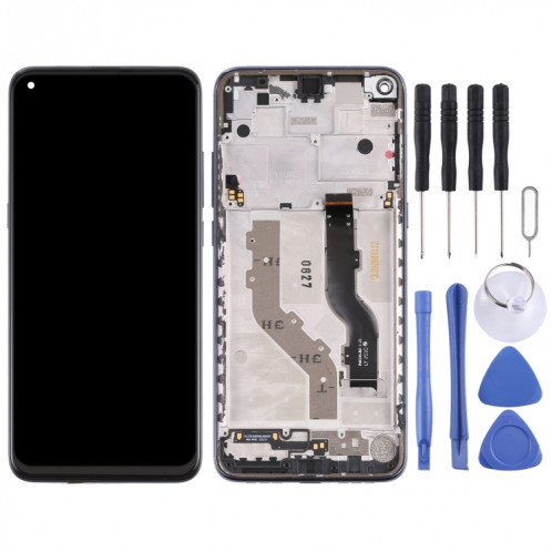 Écran LCD TFT pour TCL 10L / 10 Lite T770H Assemblage complet du numériseur avec cadre (Noir) SH4665727-05