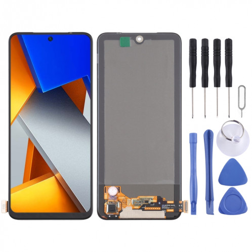Matériau AMOLED Écran LCD original et numérisateur Assemblage complet de Xiaomi Poco M4 Pro SH4680116-07