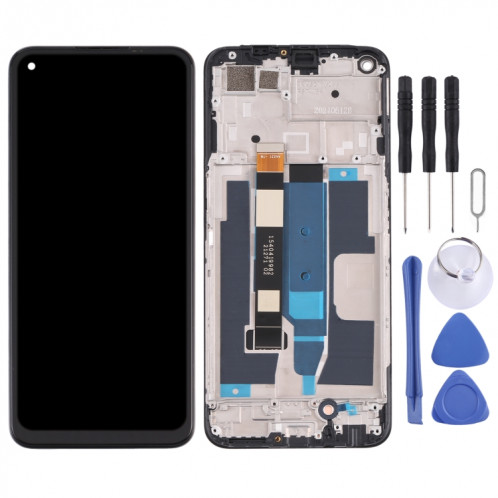 Écran LCD TFT pour OPPO Realme 8 5G Assemblage complet du numériseur avec cadre (Noir) SH695B103-06