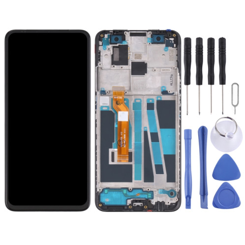 LCD Screen and Digitizer Full Assembly with Frame for OPPO F11 Pro CPH1959 CPH2209 CPH1989(Black) SH699B1395-06