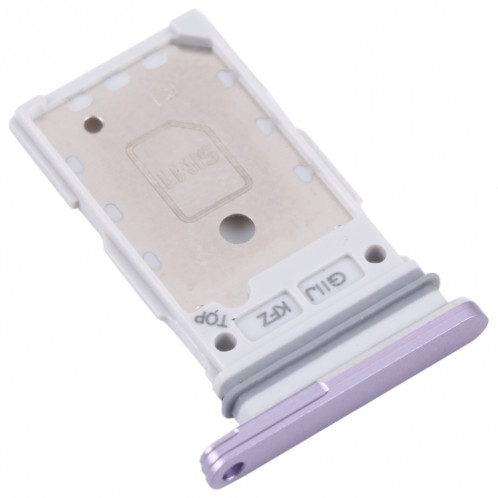 Pour Samsung Galaxy S21 FE 5G SM-G990B Plateau de carte SIM d'origine + Plateau de carte SIM (Violet) SH728P387-04