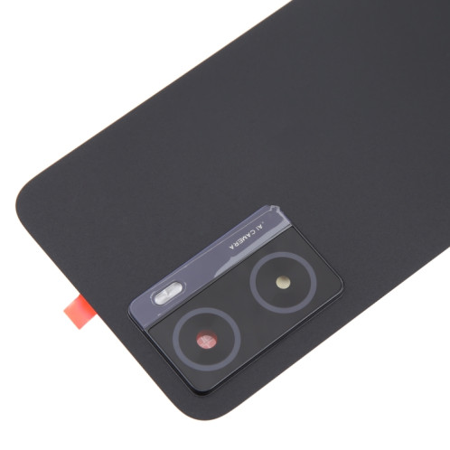 Pour OPPO A57 5G Couvercle arrière de batterie d'origine avec couvercle d'objectif d'appareil photo (noir) SH61BL1957-06