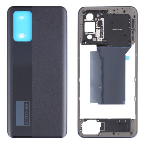Pour OPPO Realme GT Neo RMX3031 plaque de cadre intermédiaire + couvercle arrière de batterie (noir) SH69BL122-06