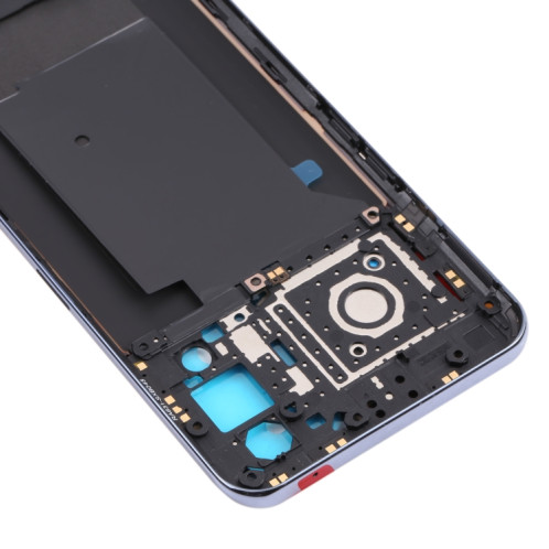 Pour OPPO Realme GT RMX2202 plaque de lunette de cadre moyen + couvercle arrière de batterie (jaune) SH70YL1685-06