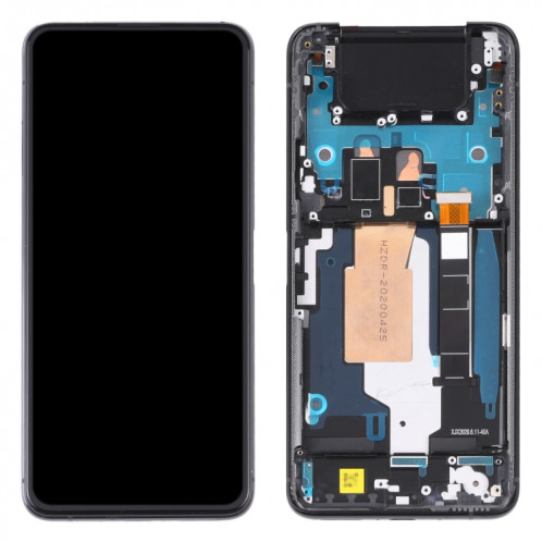 Écran d'écran LCD et numériseur AMOLED à 90Hz Assemblage complet avec cadre pour Asus Zenfone 7 Pro / Zenfone 7 ZS670KS ZS671KS (noir) SH774B1461-07