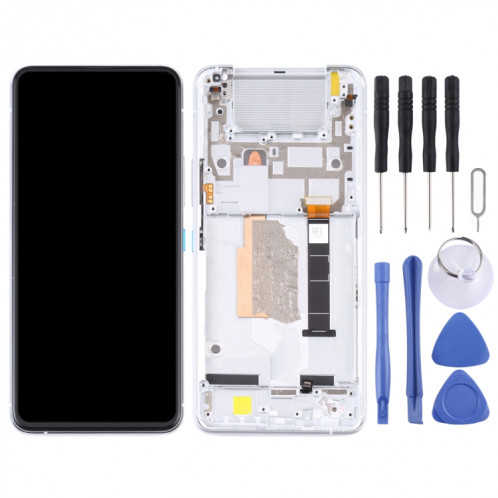 Écran LCD et numériseur Assemblage complet avec cadre pour ASUS ZENFONE 8 FLIP ZS672KS (Silver) SH776S143-07