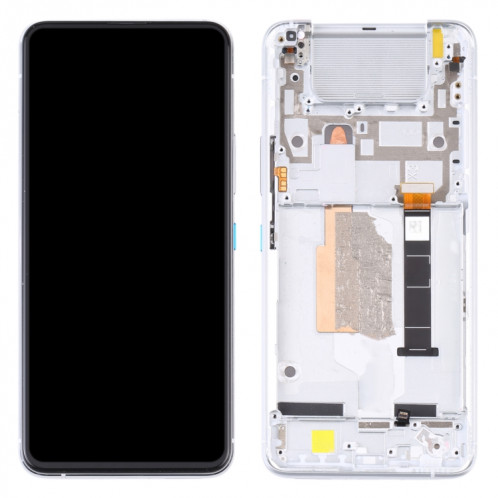 Écran LCD et numériseur Assemblage complet avec cadre pour ASUS ZENFONE 8 FLIP ZS672KS (Silver) SH776S143-07