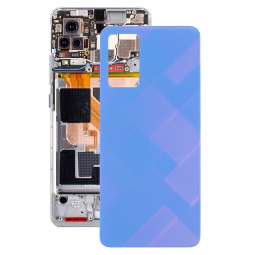 Pour vivo V21e / Y73 V2059 V2146 V2061 Couvercle arrière de la batterie en verre (Violet) SH24PL1095-06