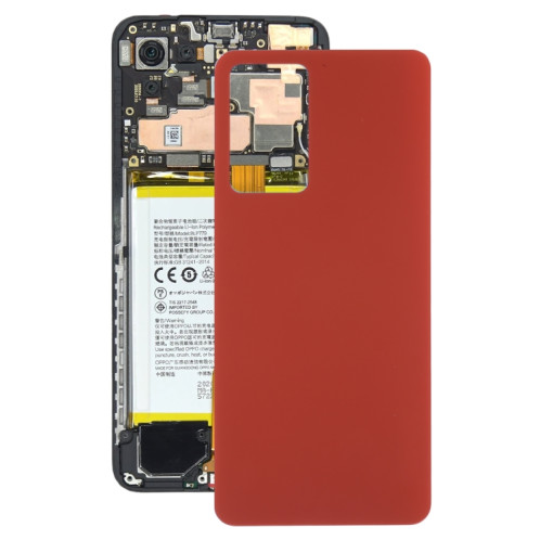 Pour le couvercle arrière de la batterie en verre OPPO Reno7 Pro 5G (rouge) SH27RL106-06