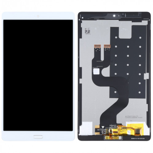 Écran LCD d'origine et numériseur Assemblage complet avec empreinte digitale pour Huawei MediaPad M3 8.4 BTV-W09 / BTV-DL09 (blanc) SH842W1205-06
