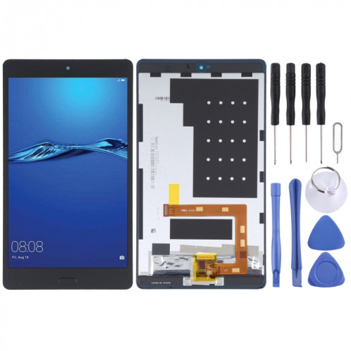 Écran LCD original et numériseur Assemblage complet avec empreinte digitale pour Huawei MediaPad M3 Lite 8.0 CPN-W09 (noir) SH43BL303-06