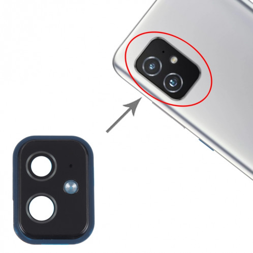 Pour Asus Zenfone 8 ZS 590KS-2A007EU I006D Couvercle d'objectif de caméra (Gris) SH846H1828-04
