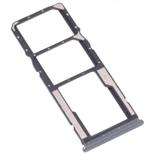 Bac de carte SIM + plateau de carte SIM + plateau de carte micro SD pour Xiaomi Redmi 10 / Redmi 10 Prime / Redmi Note 11 4G / Redmi 10 2022 (noir) SH852B738-04