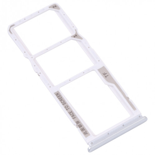 Bac de carte SIM + plateau de carte SIM + bac à carte micro SD pour Xiaomi Redmi 10 / Redmi 10 Prime / Redmi Note 11 4G / Redmi 10 2022 (blanc) SH852W953-04