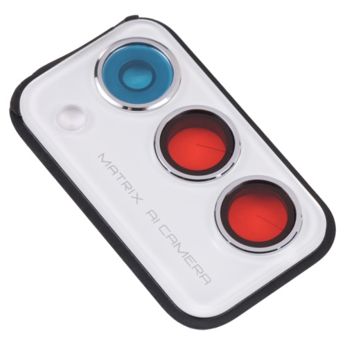 Pour OPPO Realme Q3 Pro 5G / Realme Q3 Pro Carnival Back Camera Lens Frame (Blanc) SH880W185-04