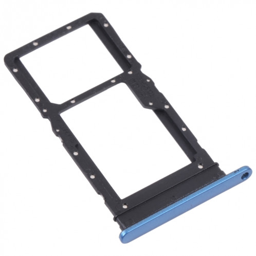 Plateau de carte SIM + plateau de carte SIM / Micro SD Card Tray pour Honor Play 30 Plus (bleu) SH906L475-04