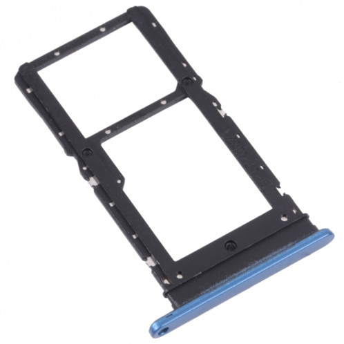 Plateau de carte SIM + plateau de carte SIM / Micro SD Card Tray pour Honor Play 30 Plus (bleu) SH906L475-04