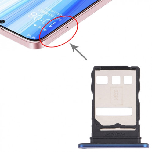 Plateau de carte SIM + plateau de carte SIM pour l'honneur x30 5G (bleu) SH907L984-04