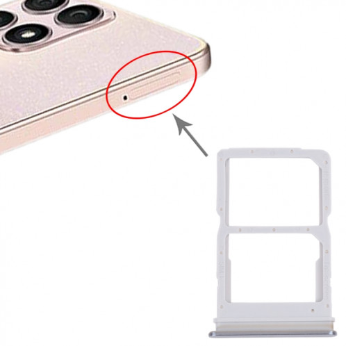 Plateau de carte SIM + plateau de carte SIM pour l'honneur x30i (argent) SH909S1201-04