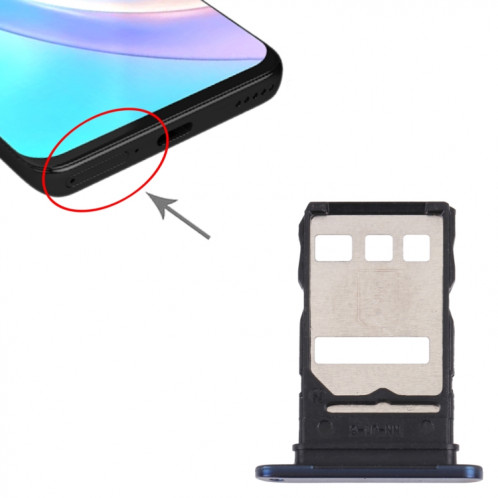 Plateau de carte SIM + plateau de carte SIM pour Honor 50 Lite (bleu) SH910L384-04