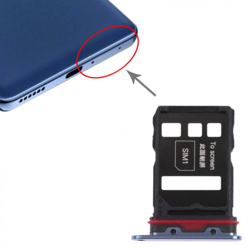 Plateau de carte SIM + plateau de carte SIM pour Honor Magic3 (bleu) SH911L206-04
