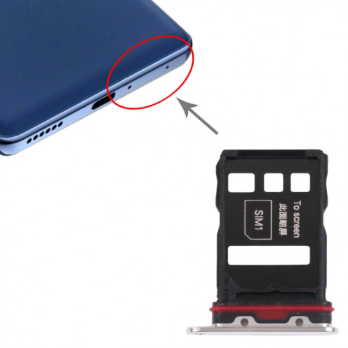 Plateau de carte SIM + plateau de carte SIM pour Honor Magic3 (Silver) SH911S277-04