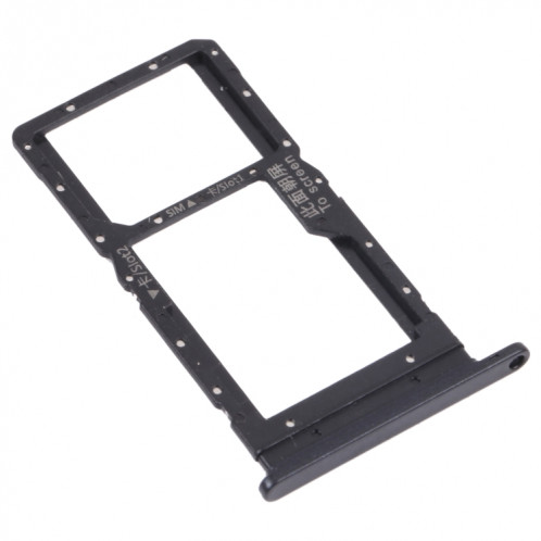 Plateau de carte SIM + plateau de carte SIM / Micro SD Card Tray pour Honor Play 20 (noir) SH912B518-04