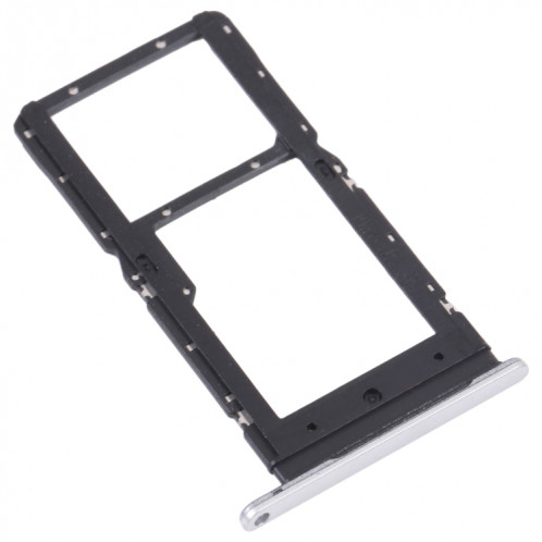 Plateau de carte SIM + plateau de carte SIM / Micro SD Card Tray pour Honor Play 20 (Silver) SH912S1181-04