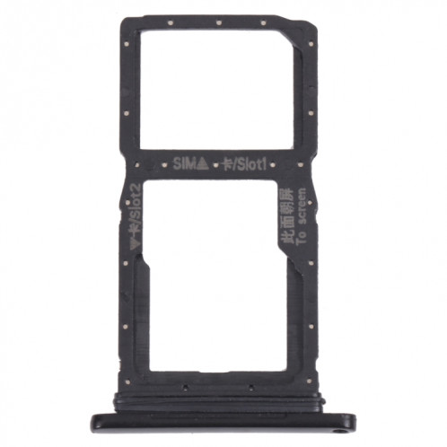 Plateau de carte SIM + plateau de carte SIM / plateau de carte micro sd pour Honor 9x (noir) SH916B1815-04