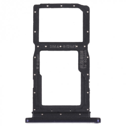 Plateau de carte SIM + plateau de carte SIM / plateau de carte micro sd pour Honor 9x (violet) SH916P343-04