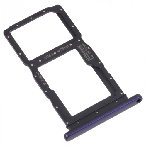 Plateau de carte SIM + plateau de carte SIM / plateau de carte micro sd pour Honor 9x (violet) SH916P343-04