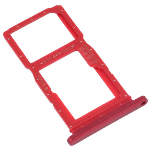 Plateau de carte SIM + plateau de carte SIM / plateau de carte micro sd pour Honor 9x (rouge) SH916R1708-04