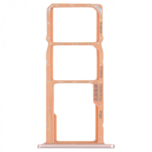 Plateau de carte SIM + plateau de carte SIM + plateau de carte micro SD pour Honor Play 8 (Gold) SH917J1640-04