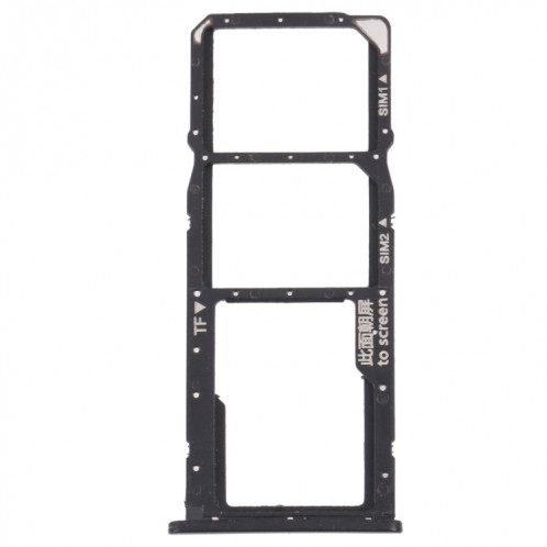 Plateau de carte SIM + plateau de carte SIM + bac à carte micro SD pour Honor 7C (noir) SH918B500-04