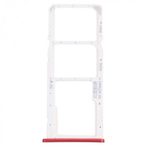 Plateau de carte SIM + plateau de carte SIM + bac à carte micro SD pour Honor 7C (rouge) SH918R1581-04
