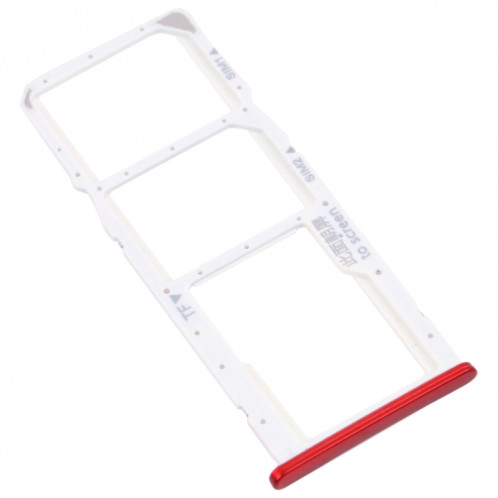 Plateau de carte SIM + plateau de carte SIM + bac à carte micro SD pour Honor 7C (rouge) SH918R1581-04