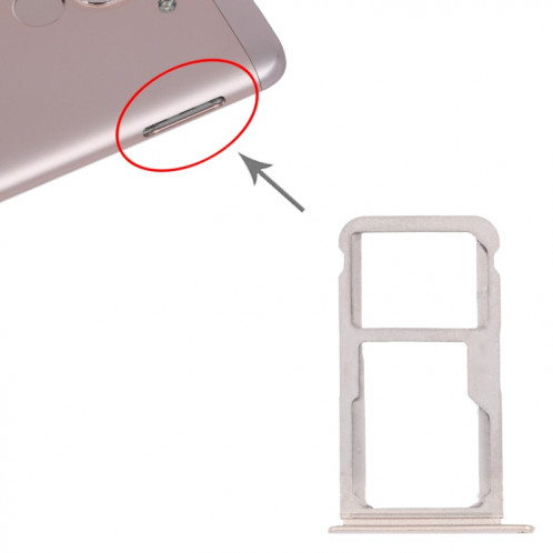 Plateau de carte SIM + plateau de carte SIM / Micro SD Card Tray pour Honor Play 6 (Gold) SH921J868-04