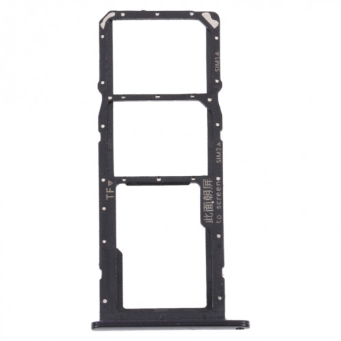Plateau de carte SIM + plateau de carte SIM / plateau de carte micro sd pour huawei profiter 20e (noir) SH924B132-04