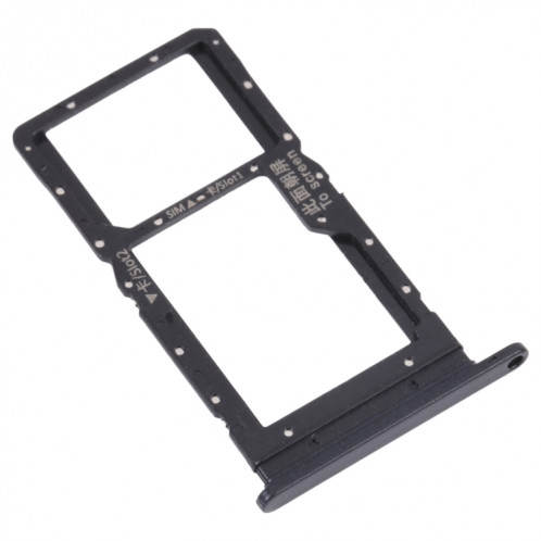 Plateau de carte SIM + plateau de carte SIM / plateau de carte micro sd pour Huawei Maimang 10 SE (noir) SH928B1145-04