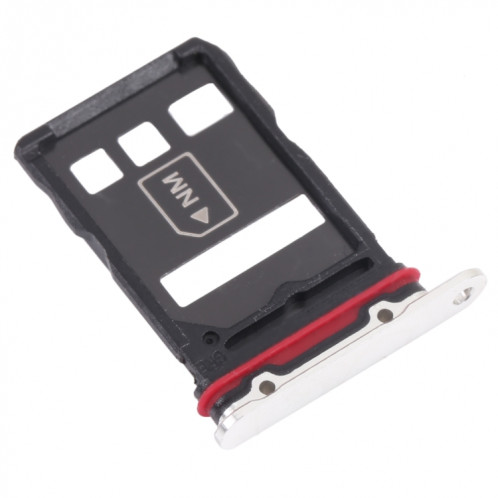 Plateau de carte SIM + plateau de carte NM pour Huawei P50 Pro (blanc) SH930W1979-04