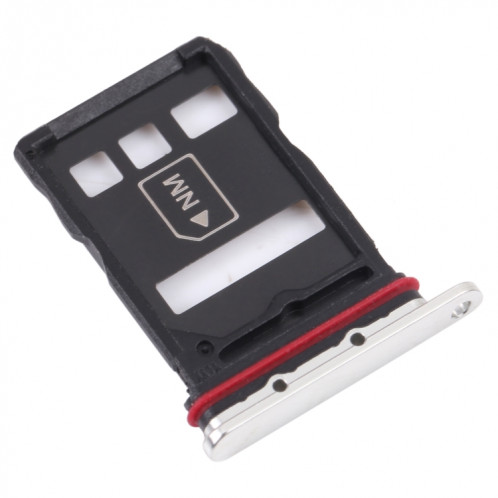 Plateau de carte SIM + plateau de carte NM pour Huawei P50 (argent) SH931S1769-04